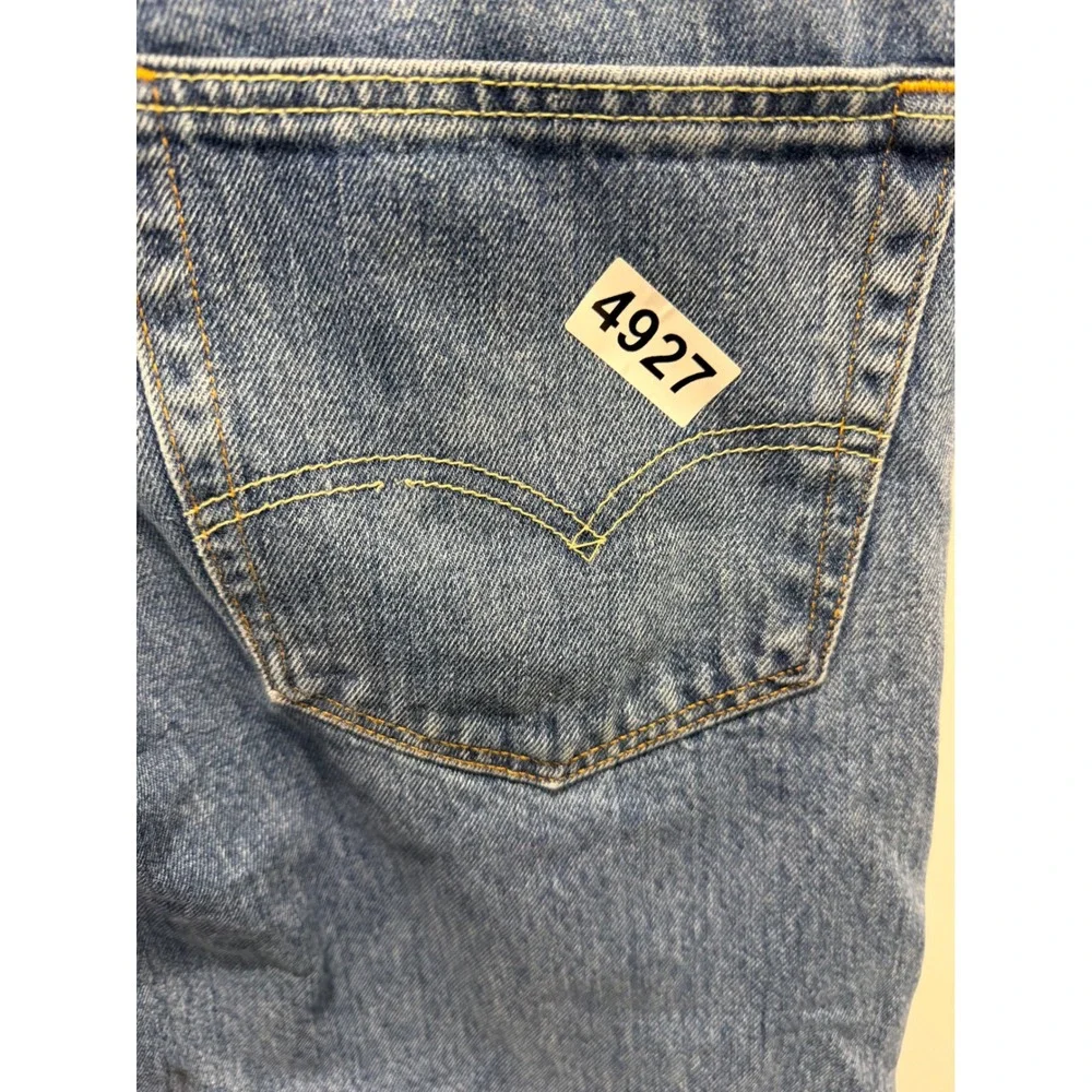 Levi's Mens 505 Straight Leg Jeans Medium‎ Wash Blue 36x32